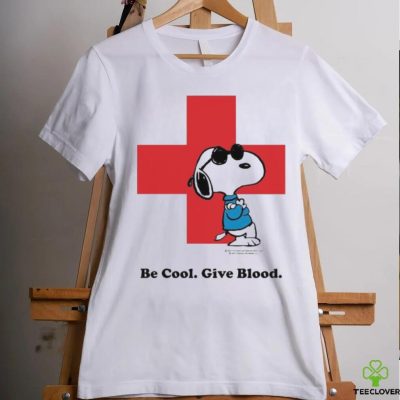 Be Cool Give Blood Snoopy American Red Cross Blood Donation Shirt