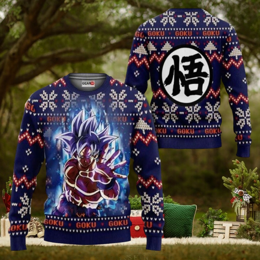 Dragon Ball Goku Ultra Instinct Ugly Christmas Sweaters Teeclover