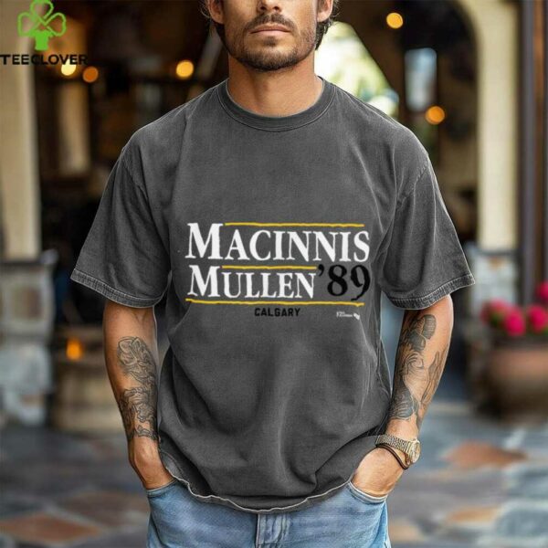 Al Macinnis & Joe Mullen ’89   Calgary Hockey Shirt