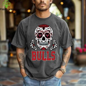 Chicago Bulls Sugar Skull Dia De Los Muertos Logo Shirt