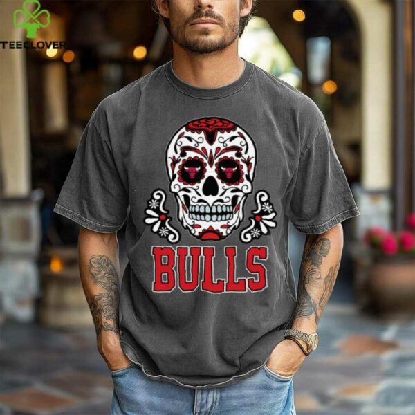 Chicago Bulls Sugar Skull Dia De Los Muertos Logo Shirt