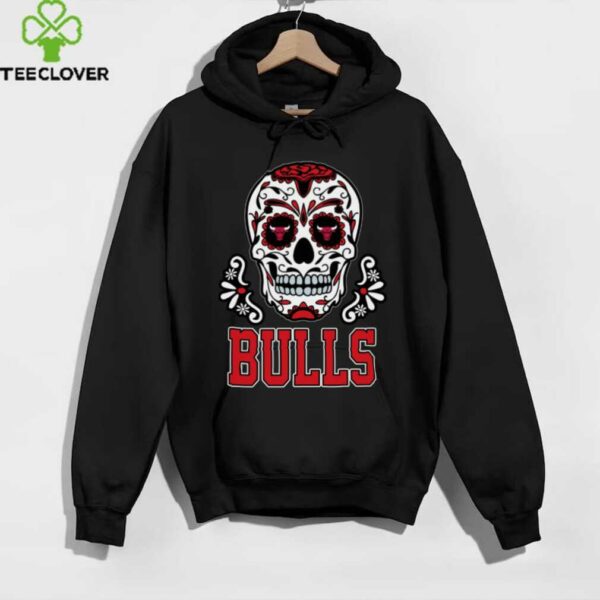 Chicago Bulls Sugar Skull Dia De Los Muertos Logo Shirt