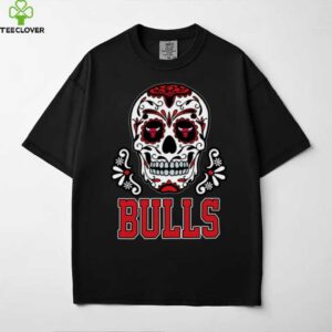 Chicago Bulls Sugar Skull Dia De Los Muertos Logo Shirt