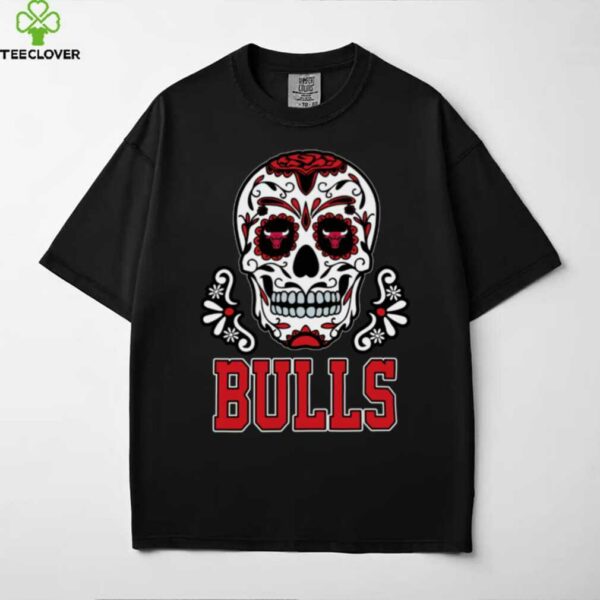 Chicago Bulls Sugar Skull Dia De Los Muertos Logo Shirt