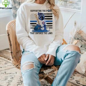 Chicago Cubs Supporting The Paws That Enforce The Laws T shirts