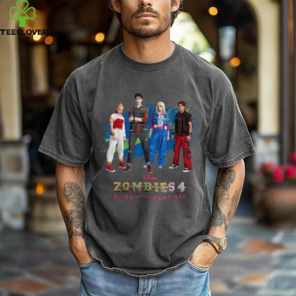 Disney Zombies 4 Nova & Victor + Zed & Addison Official Logo Shirt