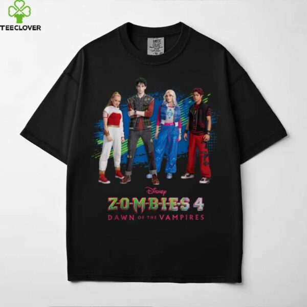 Disney Zombies 4 Nova & Victor + Zed & Addison Official Logo Shirt