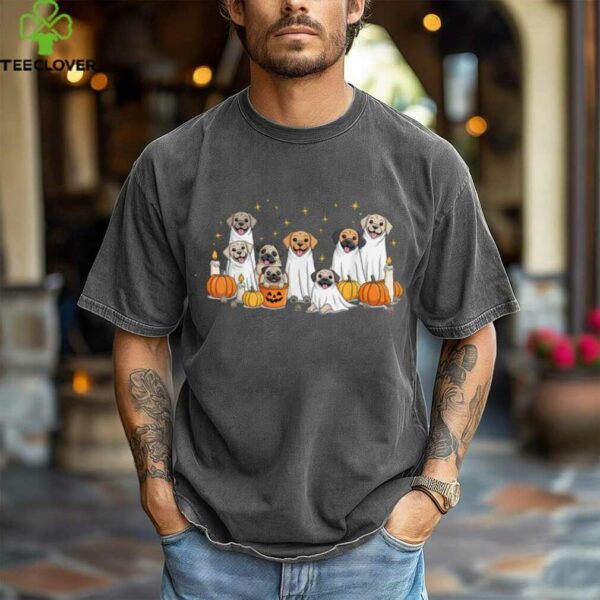 Dogs Ghosts Cute Dogs Dressed As Ghost Halloween Dog Shirt