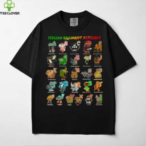 Italian BRAINROT Alphabet Meme Genz Character Shirt