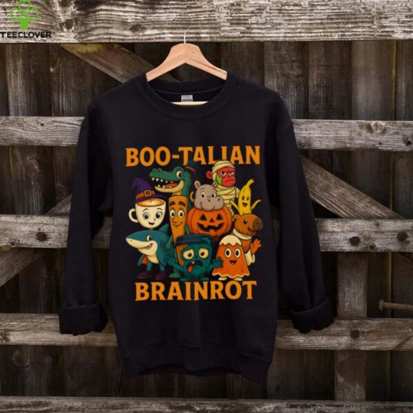Italian Brainrot Characters Halloween Themes Costume Party Pullover Shirt