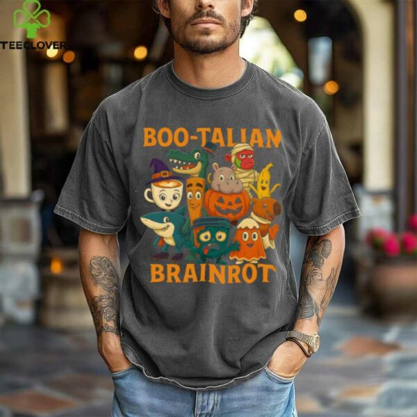 Italian Brainrot Characters Halloween Themes Costume Party Pullover Shirt