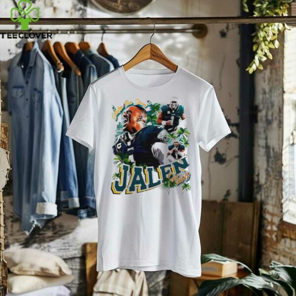 Jalen Hurts Philadelphia Eagles football palm trees vintage style