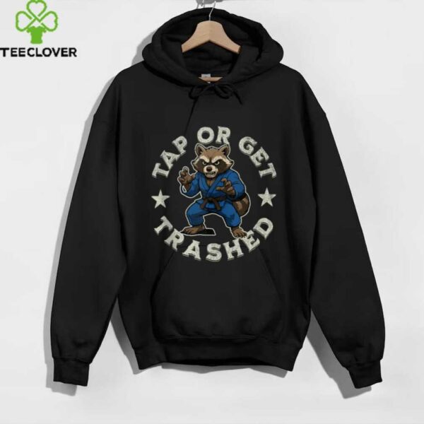 Jiu Jitsu Raccoon BJJ Gi Fight Stance Tap Or Get Thrashed Shirt