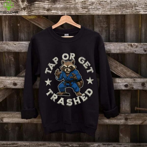 Jiu Jitsu Raccoon BJJ Gi Fight Stance Tap Or Get Thrashed Shirt
