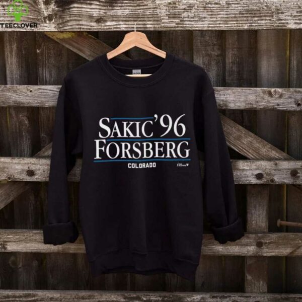 Joe Sakic & Peter Forsberg ’96   Colorado Hockey Shirt