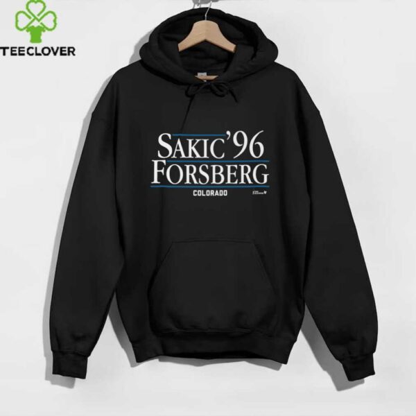 Joe Sakic & Peter Forsberg ’96   Colorado Hockey Shirt