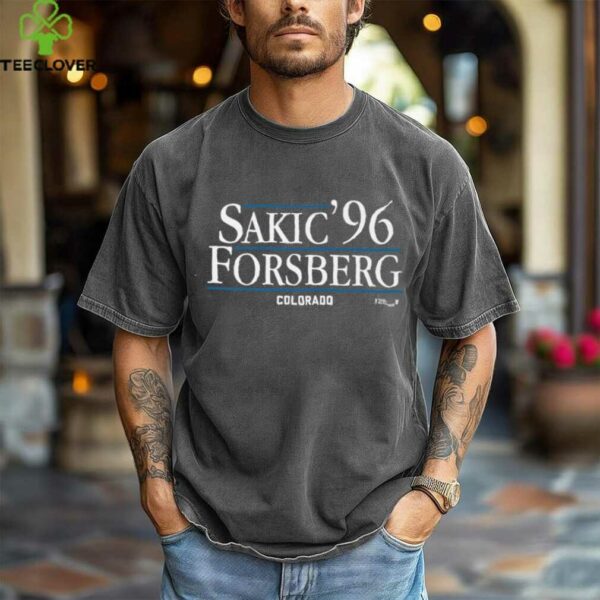 Joe Sakic & Peter Forsberg ’96   Colorado Hockey Shirt