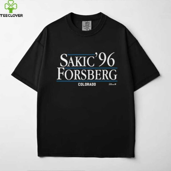 Joe Sakic & Peter Forsberg ’96   Colorado Hockey Shirt