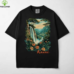 Kauai, Hawaii Waterfall Canyon Rainforest Trees Souvenir Shirt