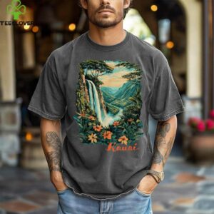 Kauai, Hawaii Waterfall Canyon Rainforest Trees Souvenir Shirt