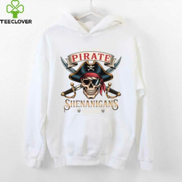 Let The Pirate Shenanigans Begin Halloween Skull Bandana Boy Pullover Shirt