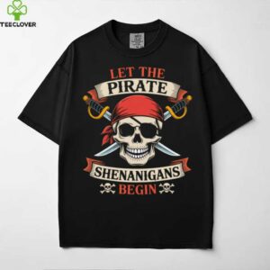 Let The Pirate Shenanigans Begin Halloween Skull Bandana Boy Shirt