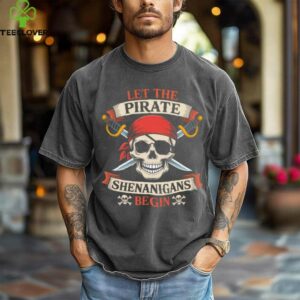 Let The Pirate Shenanigans Begin Halloween Skull Bandana Boy Shirt