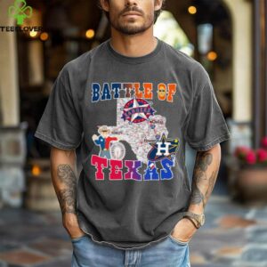 Map Houston Astros Vs Texas Rangers Battle Of Texas Shirt