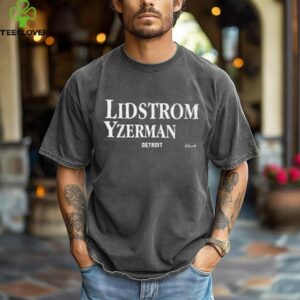 Nicklas Lidstrom & Steve Yzerman '02 Detroit Hockey Shirt