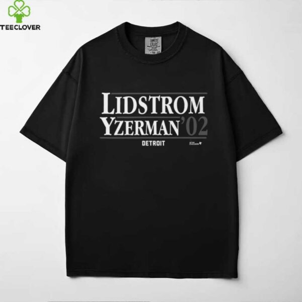 Nicklas Lidstrom & Steve Yzerman ’02   Detroit Hockey Shirt