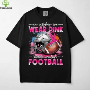 October Wear Pink Watch Football Breast Cancer Awareness Shirt