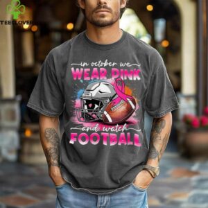 October Wear Pink Watch Football Breast Cancer Awareness Shirt