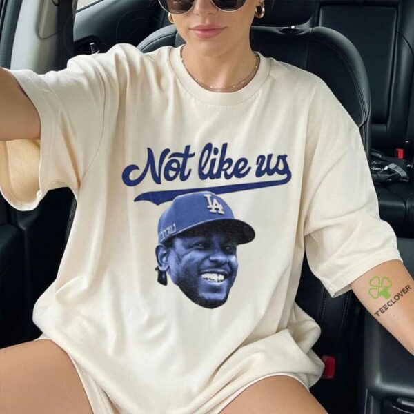 Official Kendrick Lamar big head Los Angeles Dodgers MLB Baseball not like us shirt