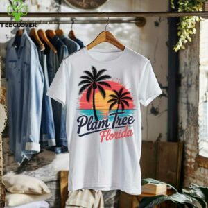 Palm Tree Florida Sunset Tropical Beach Art Shirt