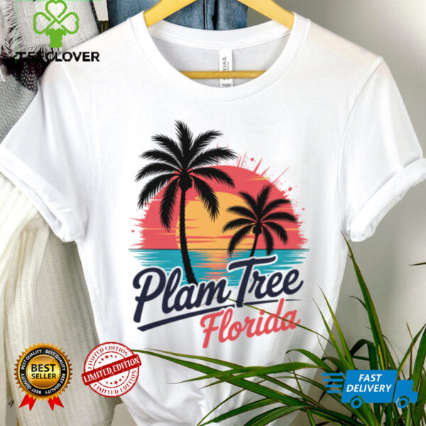 Palm Tree Florida Sunset Tropical Beach Art Shirt