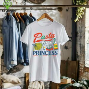 Pasta Princess Retro Foodie Doodle Art Design Shirt
