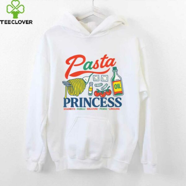 Pasta Princess Retro Foodie Doodle Art Design Shirt