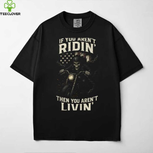 Ridin’   Skull Motorcycle Adventure Vintage Shirt