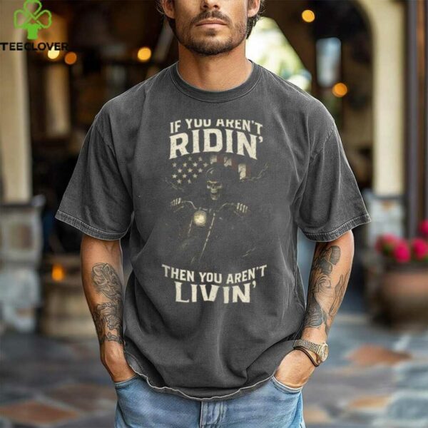 Ridin’   Skull Motorcycle Adventure Vintage Shirt