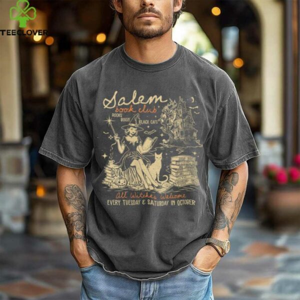 Salem Book Club Bookish Witch Spicy Book Halloween Shirt
