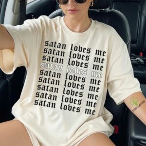 Satan Loves Me Aesthetic Soft Grunge Goth Egirl Eboy Shirt