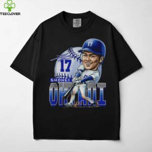 Shohei Ohtani Los Angeles Hitting Los Angeles Dodgers cartoon big head MLB 2025 signature shirt