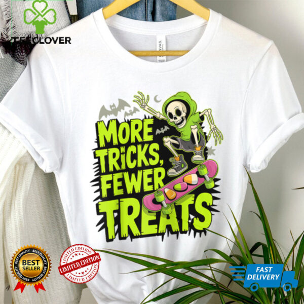 Skateboard Halloween Skeleton Ghost Spooky Skater Raglan Baseball Tee Shirt