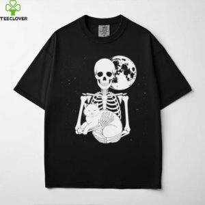 Skeleton Cat Skull Kitty Cute Goth Halloween Shirt
