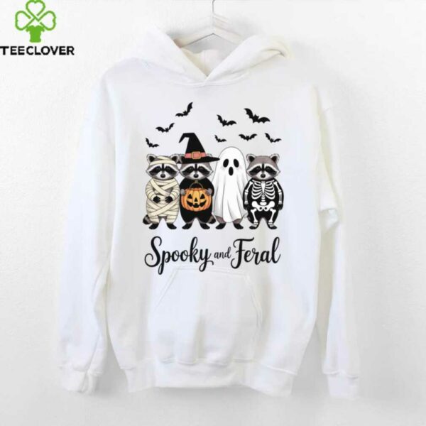 Spooky And Feral Raccoon Halloween Shirt