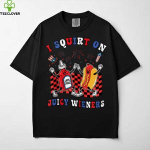 Squirt On Juicy Wieners 4th Of July Hotdog Sarcastic Zip Shirt
