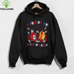 Squirt On Juicy Wieners 4th Of July Hotdog Sarcastic Zip Shirt