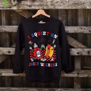 Squirt On Juicy Wieners 4th Of July Hotdog Sarcastic Zip Shirt