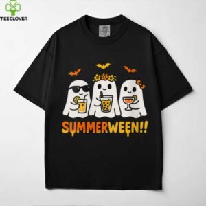 Summerween Ghost Spooky Summer Halloween Beach Vibes Party Shirt