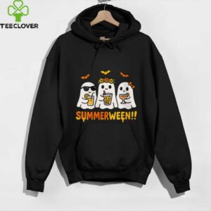 Summerween Ghost Spooky Summer Halloween Beach Vibes Party Shirt
